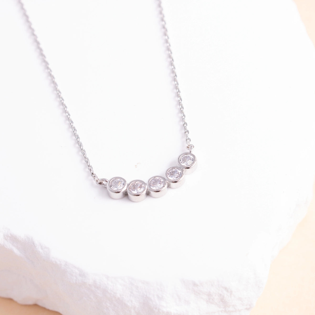 The Monroe Faux Diamond Necklace