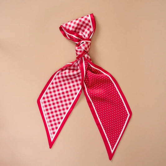 Get Your Game On! Twirl & Tie Satin Scarf