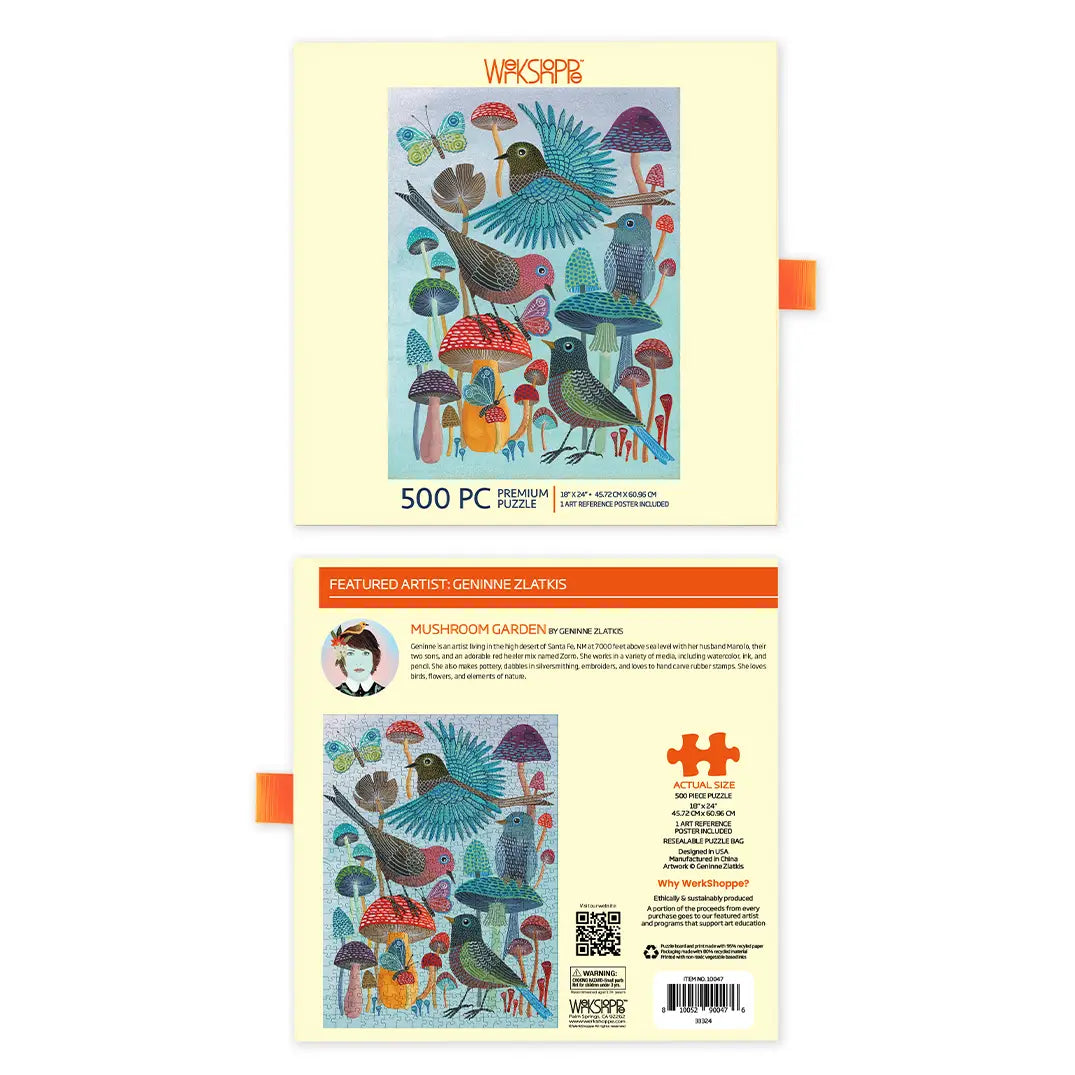 Mushroom Garden 500 Piece Puzzle