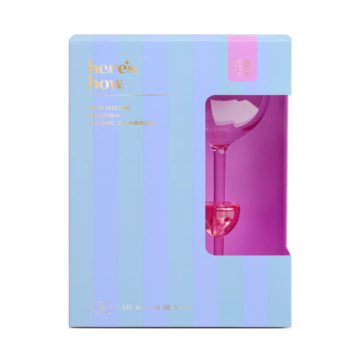 The Bodie Riviera Glass - Set of 2 Lilac