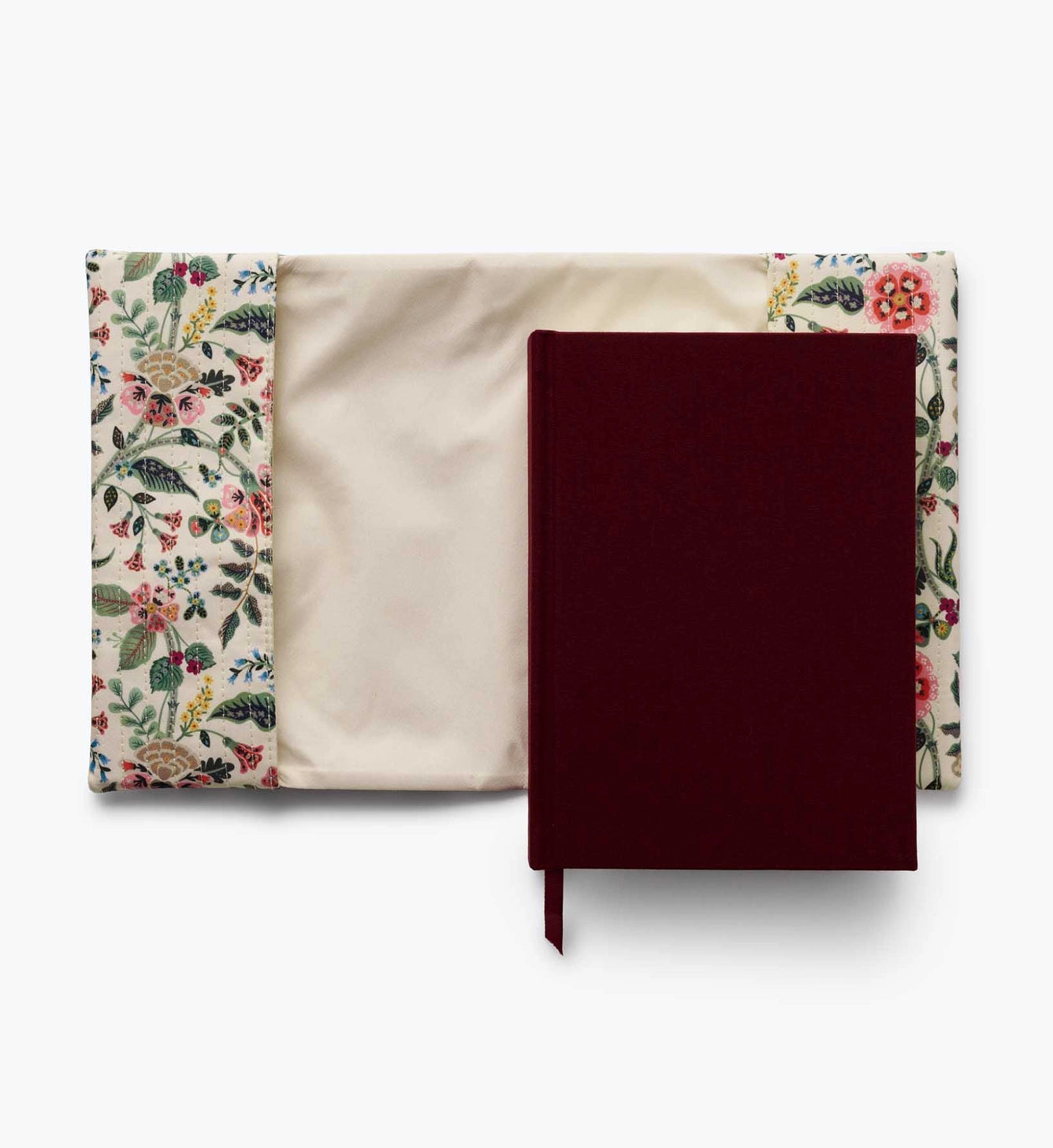 Gracie Quilted Journal | Floral Hardcover Journal with Ribbon Bookmark