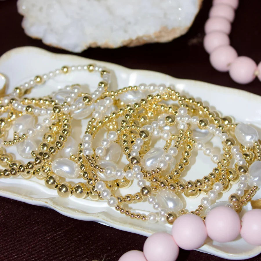 Classic 4MM | Gold Filled Beaded Bracelet