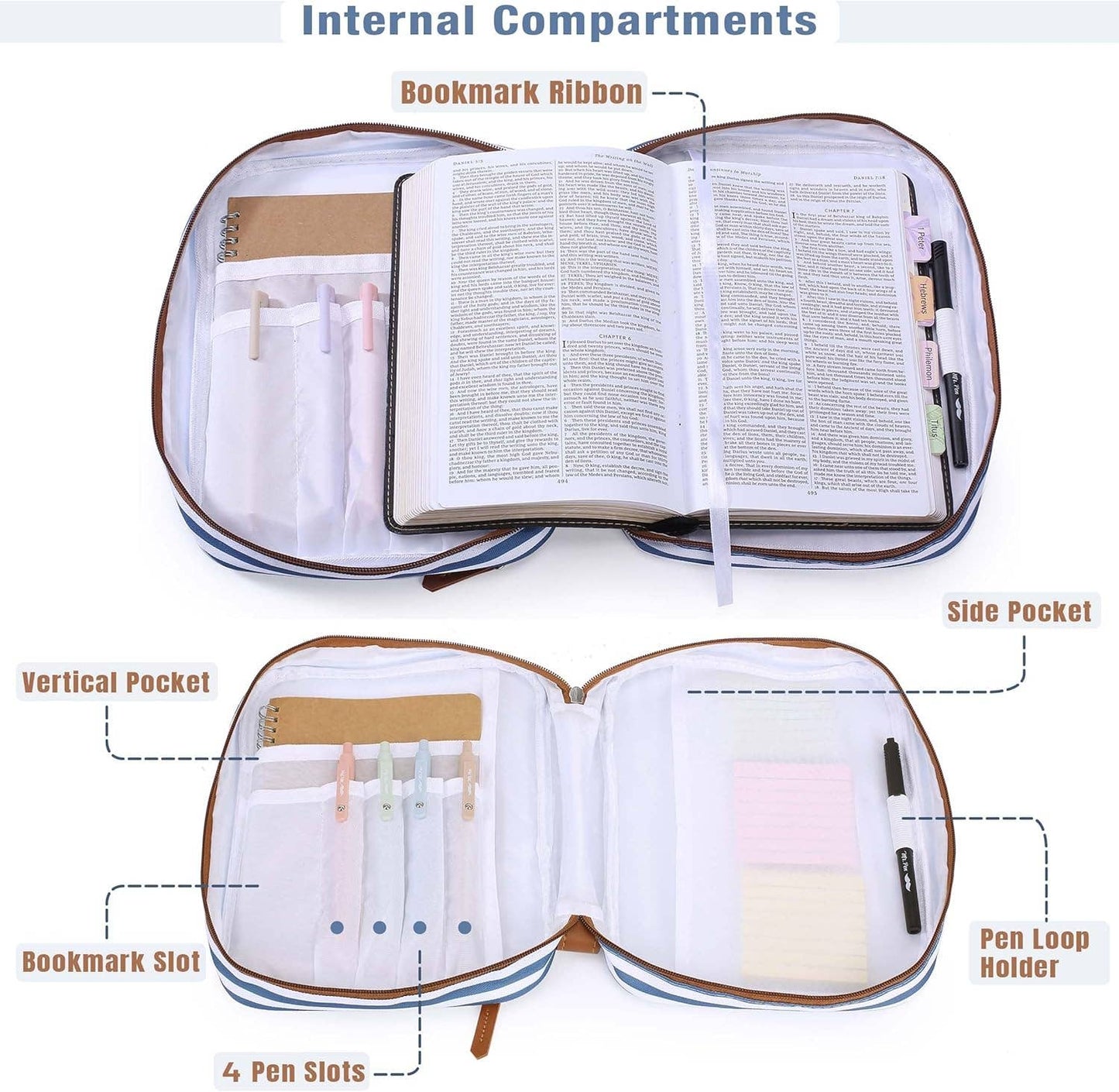 The Sunday Stripe Bible Carrier