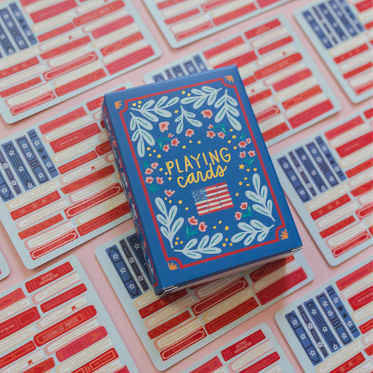 American Flag Books Deck of Cards