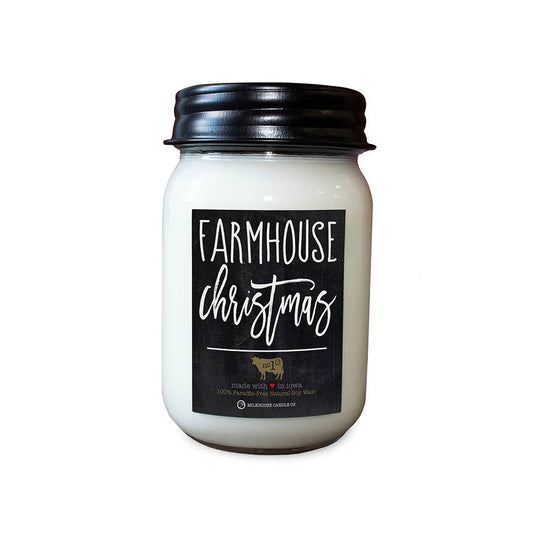 Farmhouse Christmas 13 oz Mason Jar Candle