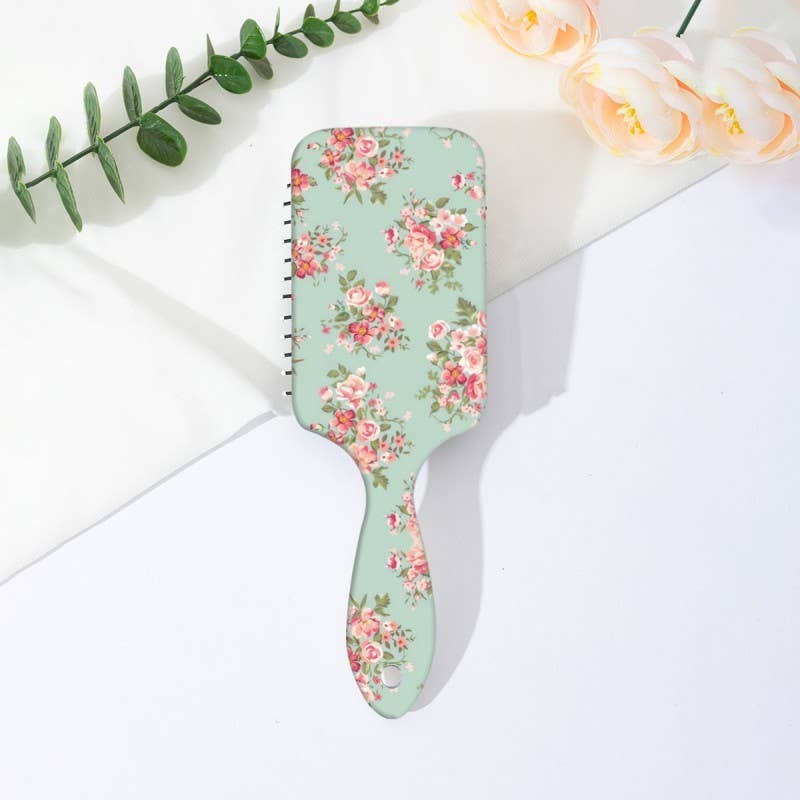 Chic Floral Hairbrush