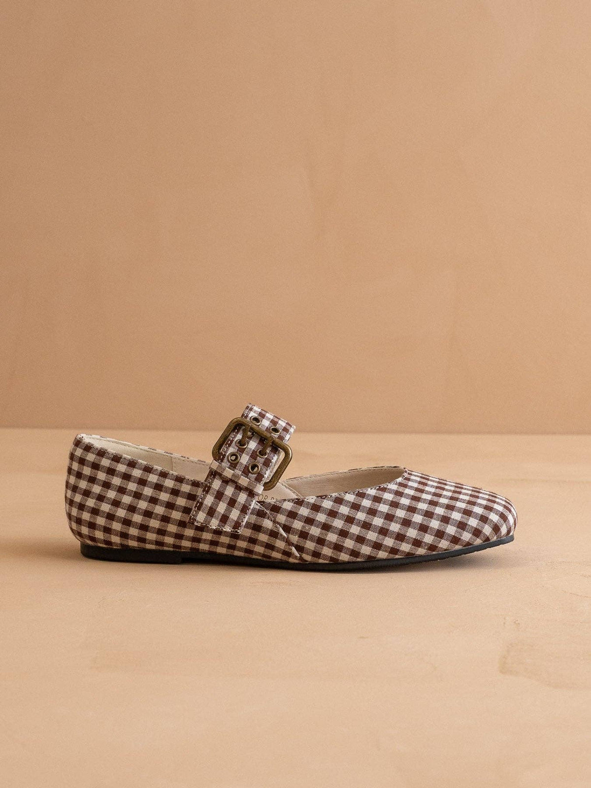The Soho Coffee Gingham Ballet Flats