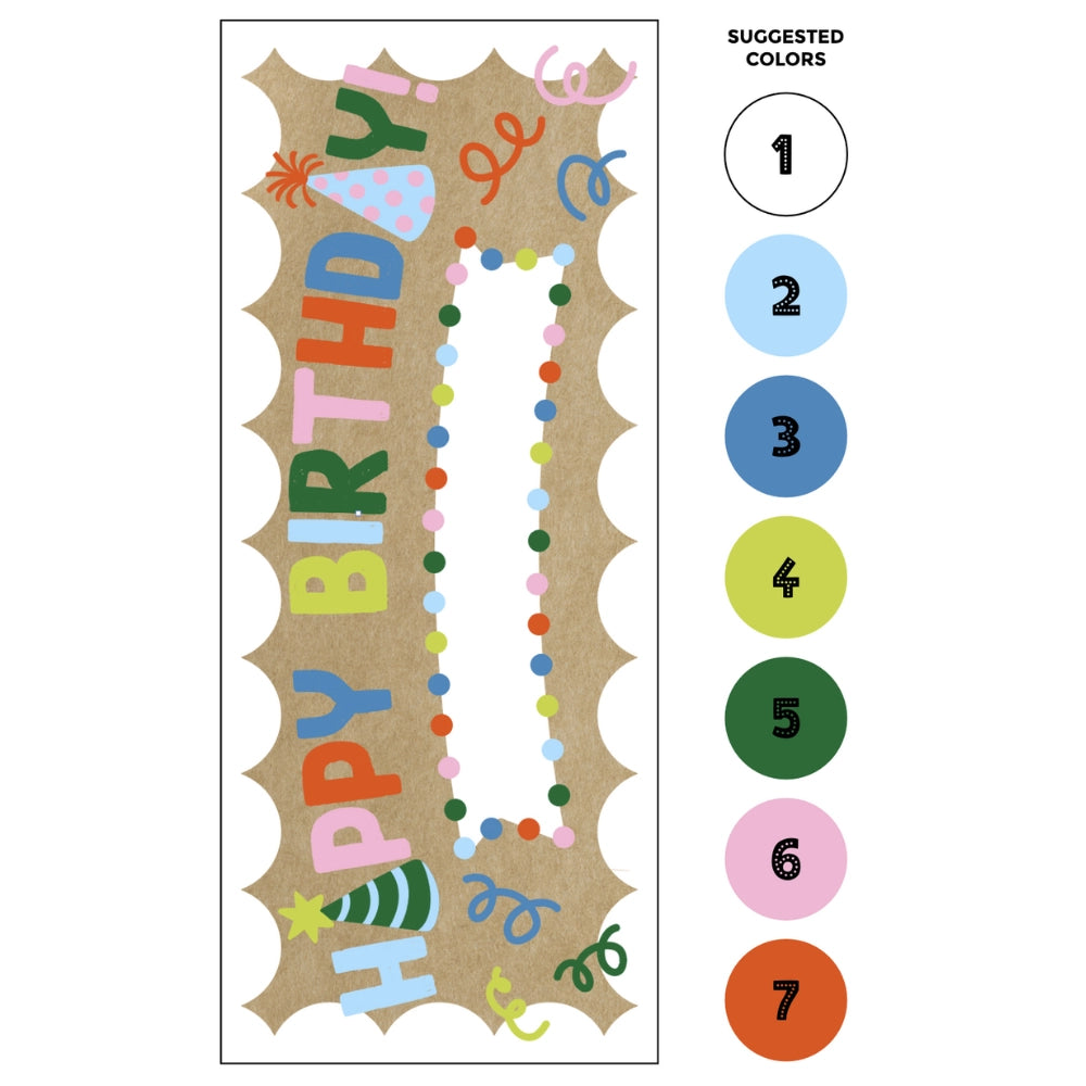 Happy Birthday DIY Banner by Numbers™ Kit
