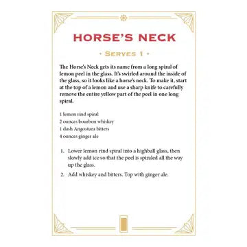 Whiskey Cocktail Cards A–Z | 75 Whiskey Drink Recipe Cards