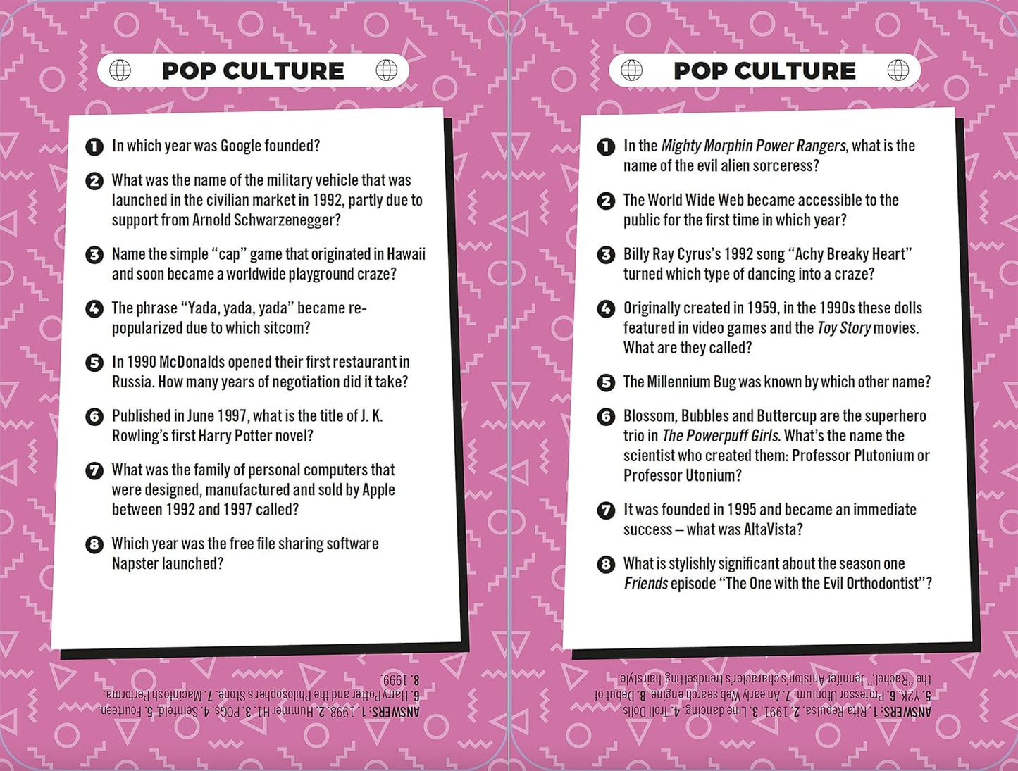 Best of the 90's Trivia Game