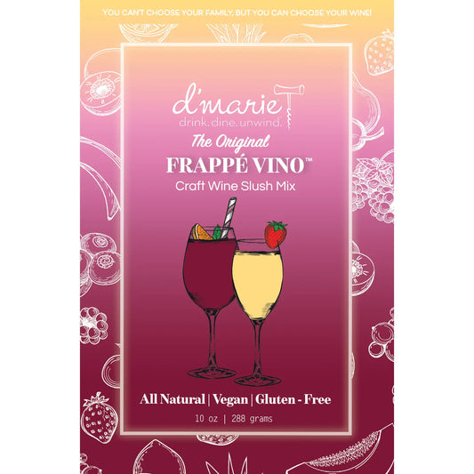 D’Marie Original Frappé Vino Craft Wine Slush Mix 10 oz