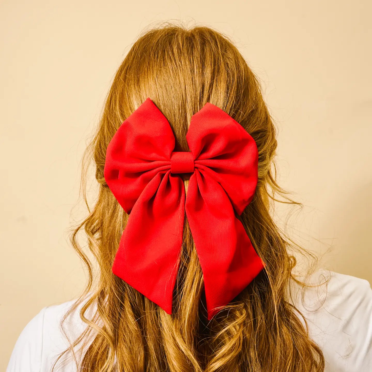 Red Classic Hair Bow