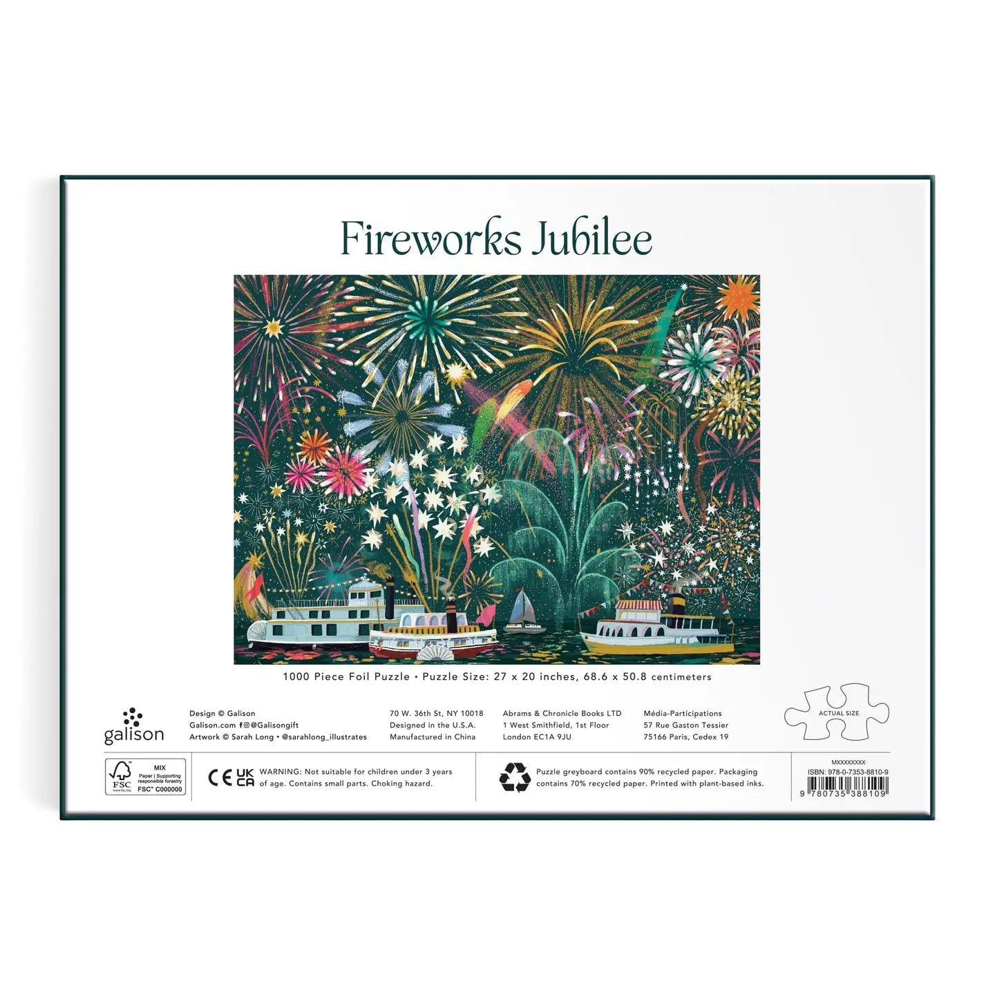 Fireworks Jubilee 1000 Piece Foil Puzzle