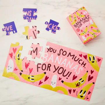 Hello Lucky Bananas For You Double Sided Puzzle