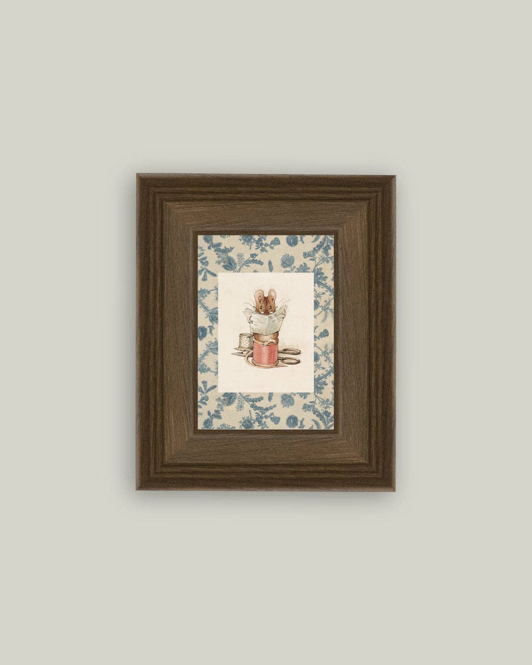 The Tailor of Gloucestor Framed Antique Art: 5x7