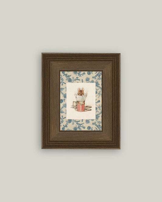 The Tailor of Gloucestor Framed Antique Art: 5x7