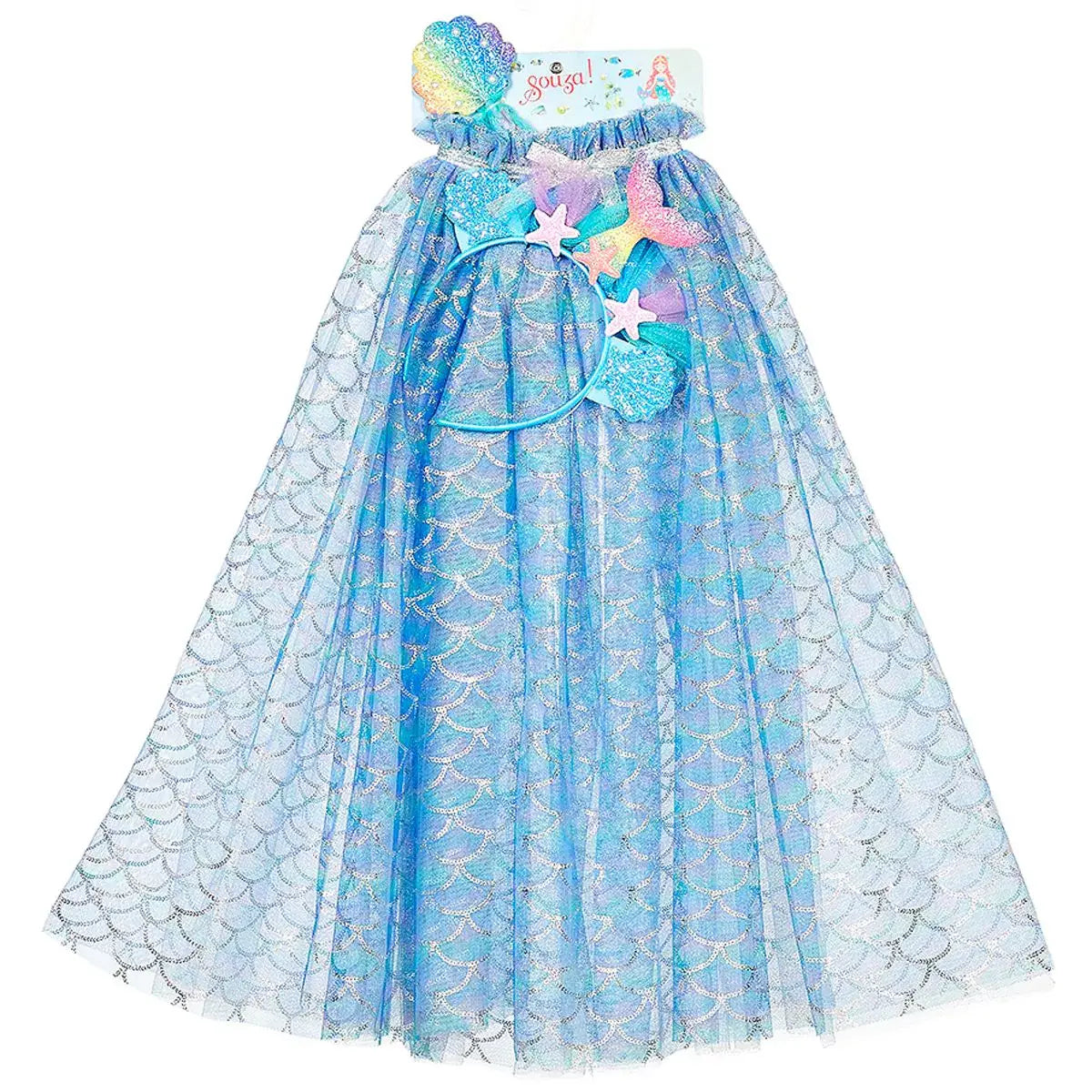 Marlya Mermaid Costume Cape Set