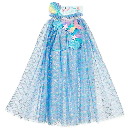Marlya Mermaid Costume Cape Set