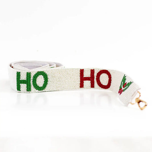 HO HO HO Beaded Strap