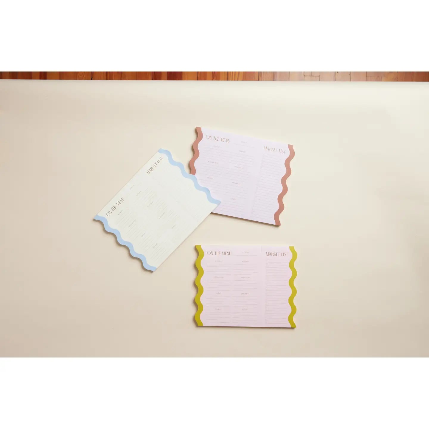 Meal Planner Notepad with Magnets - Cloud + Cream