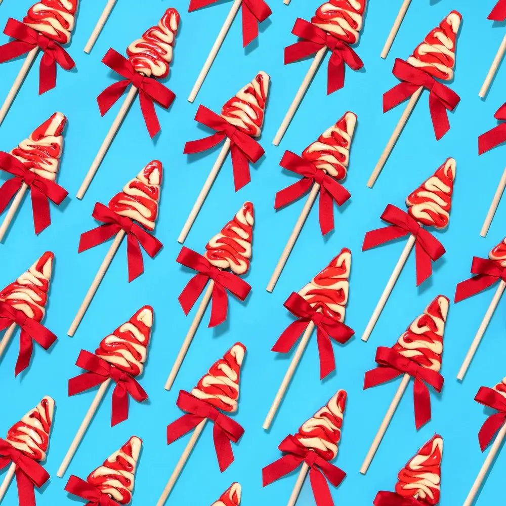 Organic Holiday Tree Lollipops - Peppermint