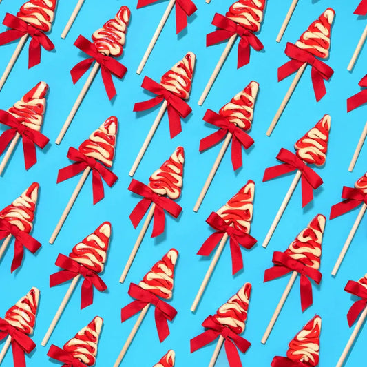 Organic Holiday Tree Lollipops - Peppermint
