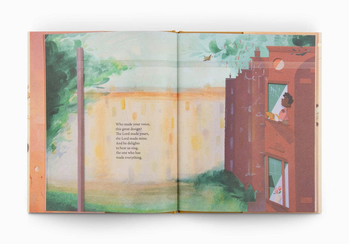Interior artwork from We Sing! teaching children to praise God with their voices