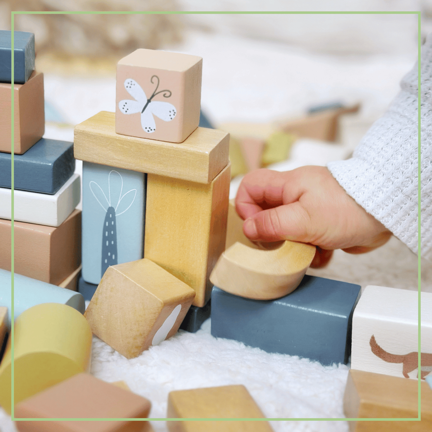 Wooden Building Blocks Set