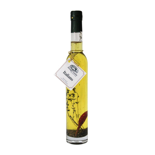 Italiano Infused EVOO Blend–Rich & Herbal (375mL Tall Round)