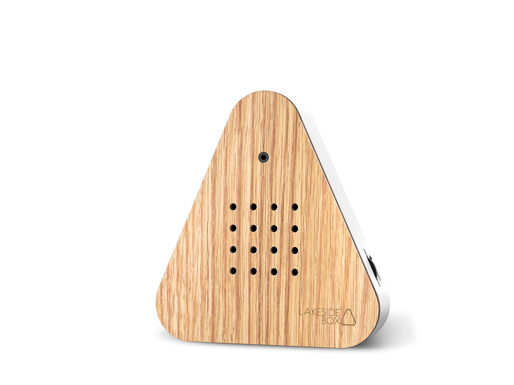 Relaxound Lakesidebox Oak motion-activated forest lake nature sound box with natural wood front