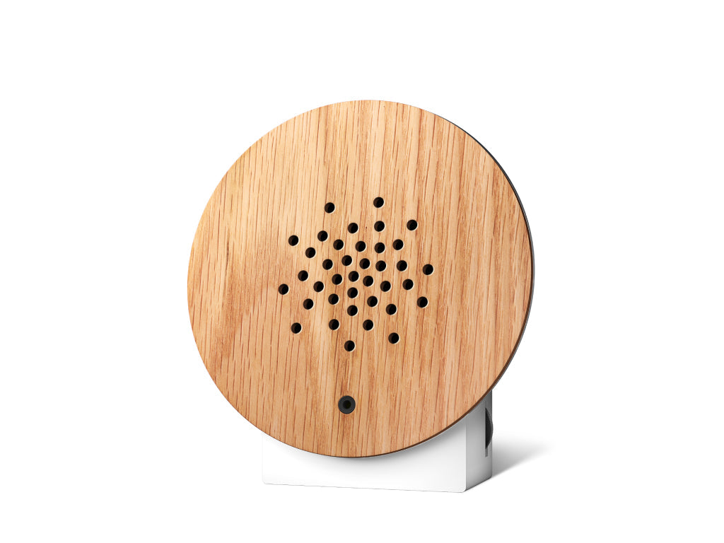 Relaxound Oceanbox Oak motion-activated ocean sound box with natural oak front