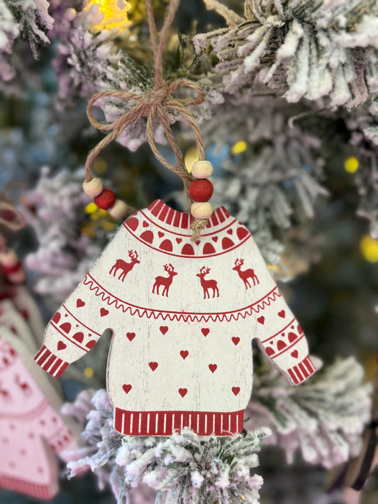 Wood Sweater Ornament