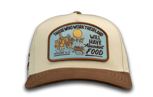 Cowboy Hustle "Abundant Food" Christian Snapback Hat