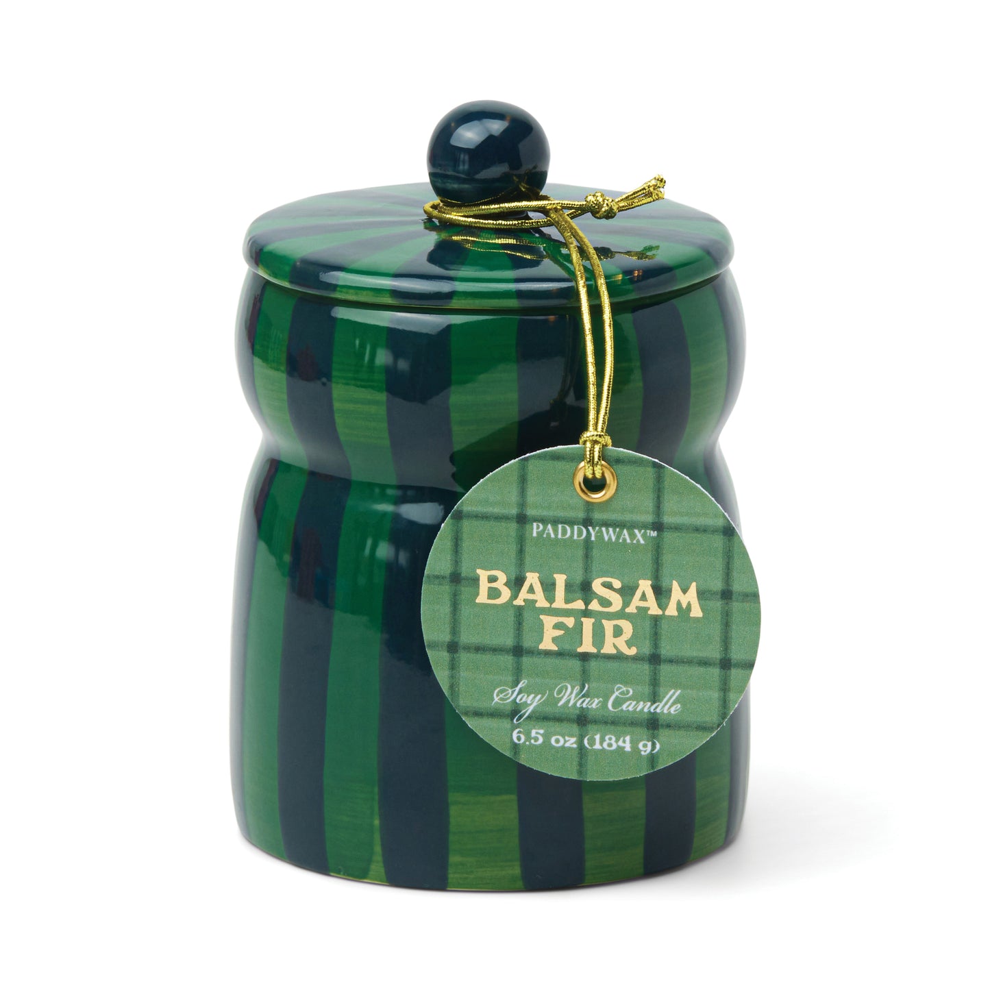 Paddywax Balsam Fir Candle | Fresh Evergreen Holiday Home Fragrance