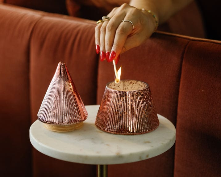 Paddywax Pink Mercury Christmas Tree Candle