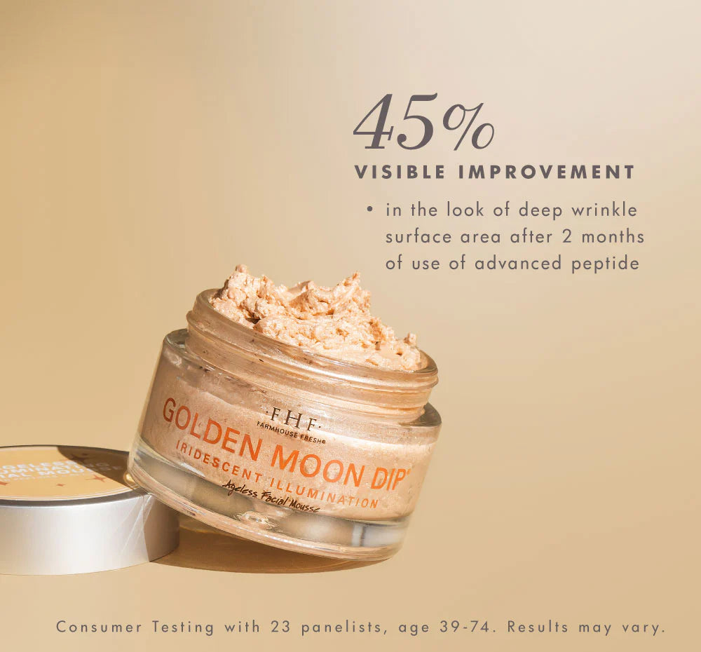 GOLDEN MOON DIP® ILLUMINATION MOUSSE WITH RETINOL + WRINKLE-TARGETING PEPTIDES