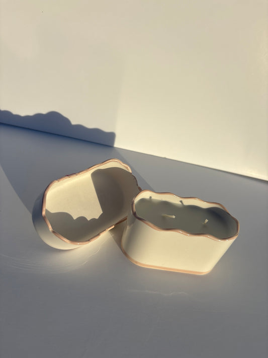 Yuzu Woods Candle in Cherie Ceramic Dish