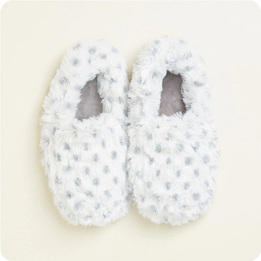Warmies Snowy Heatable Slippers | Microwavable Lavender Slippers