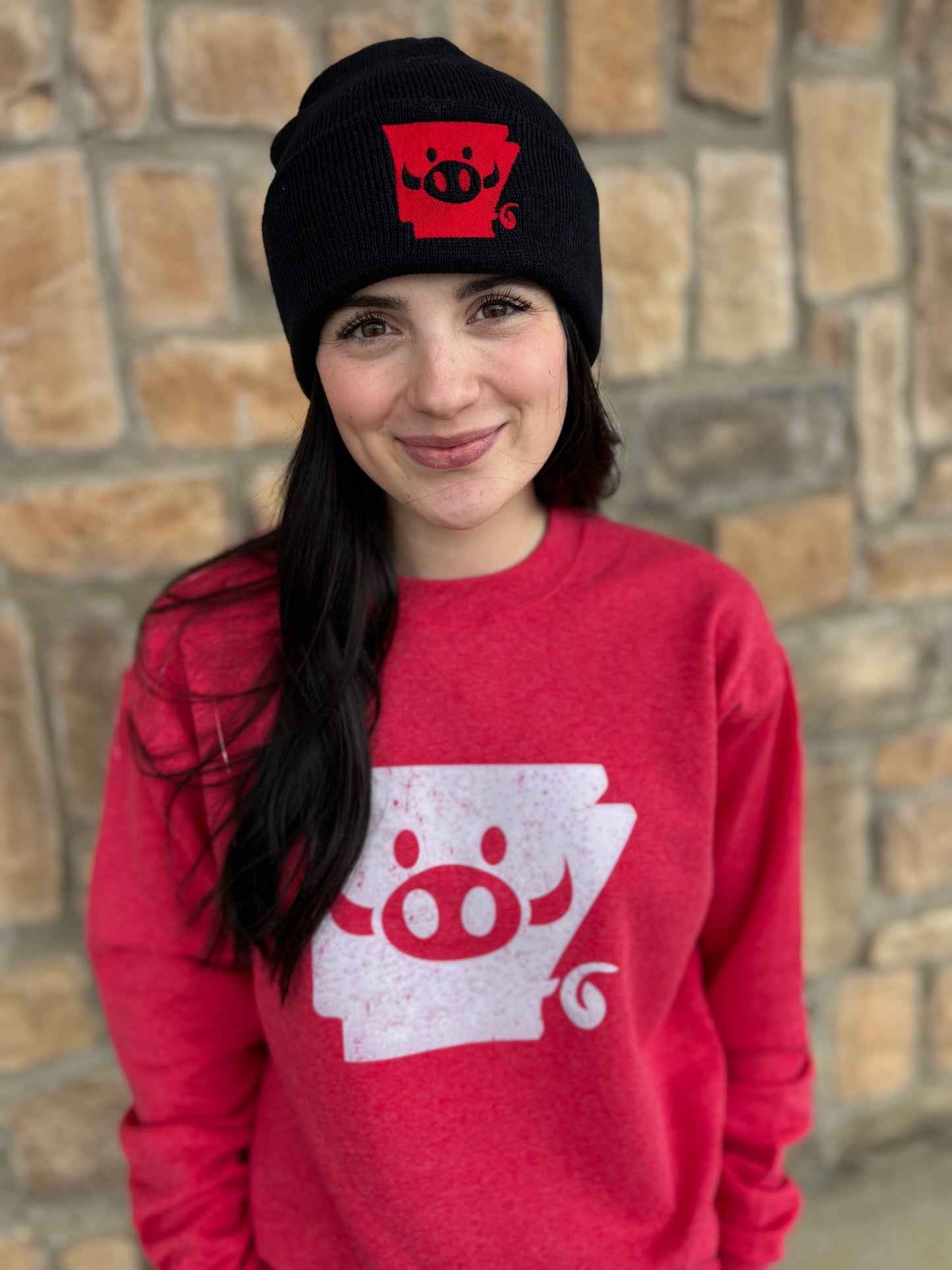 Little Piggy Cuffed Beanie