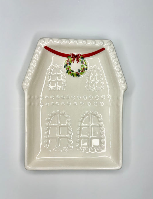 Christmas House Plates