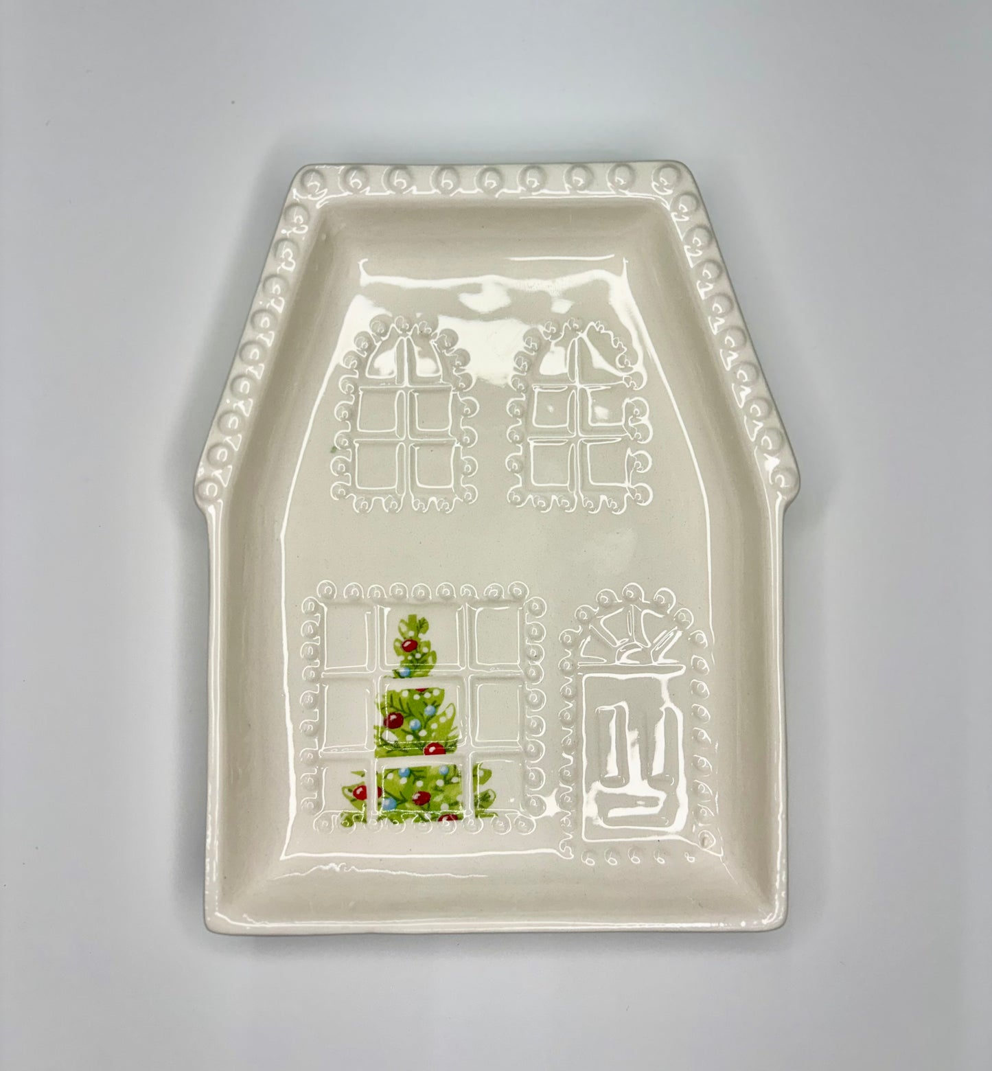 Christmas House Plates