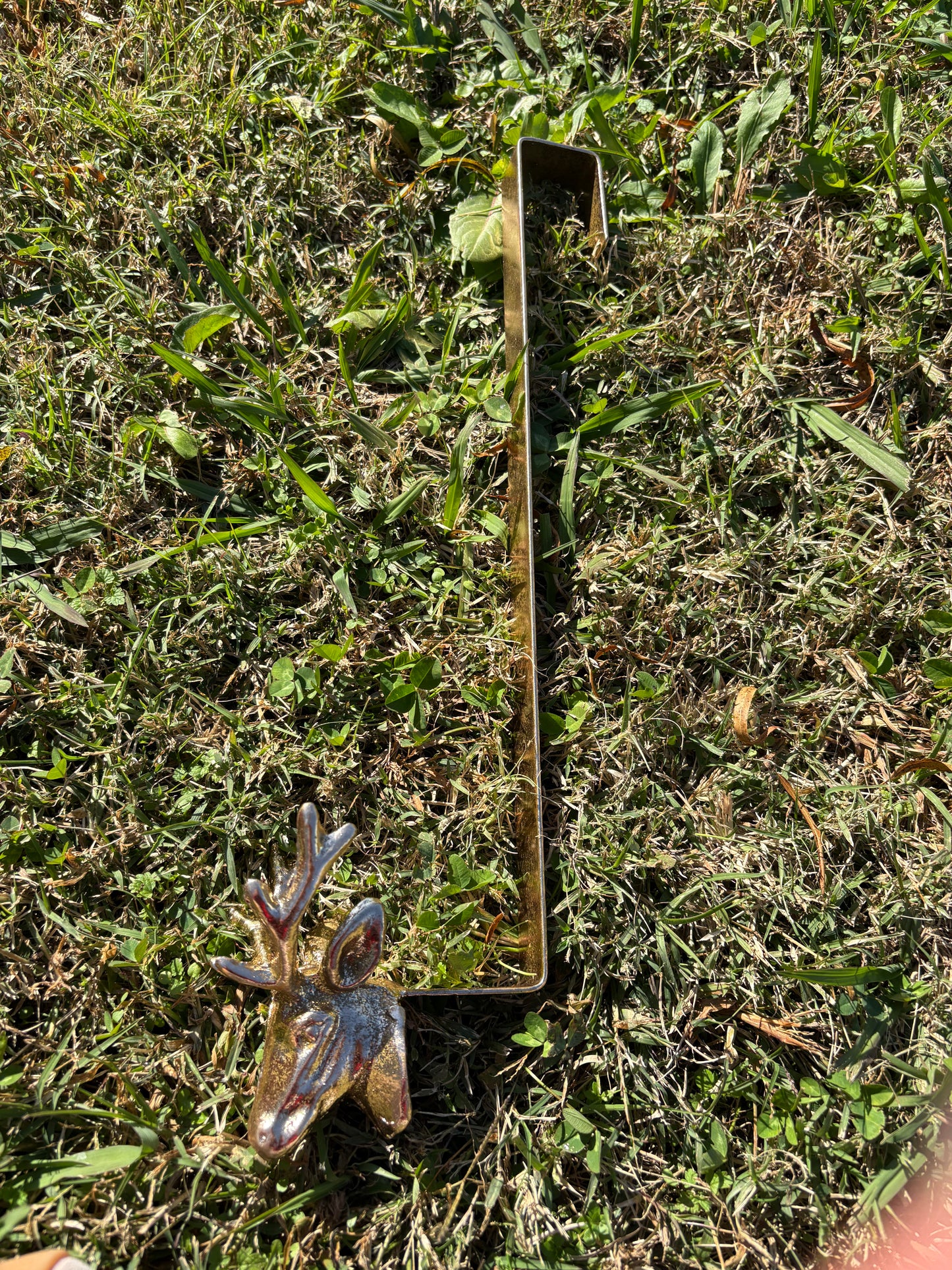 Iron Deer Wreath Hanger