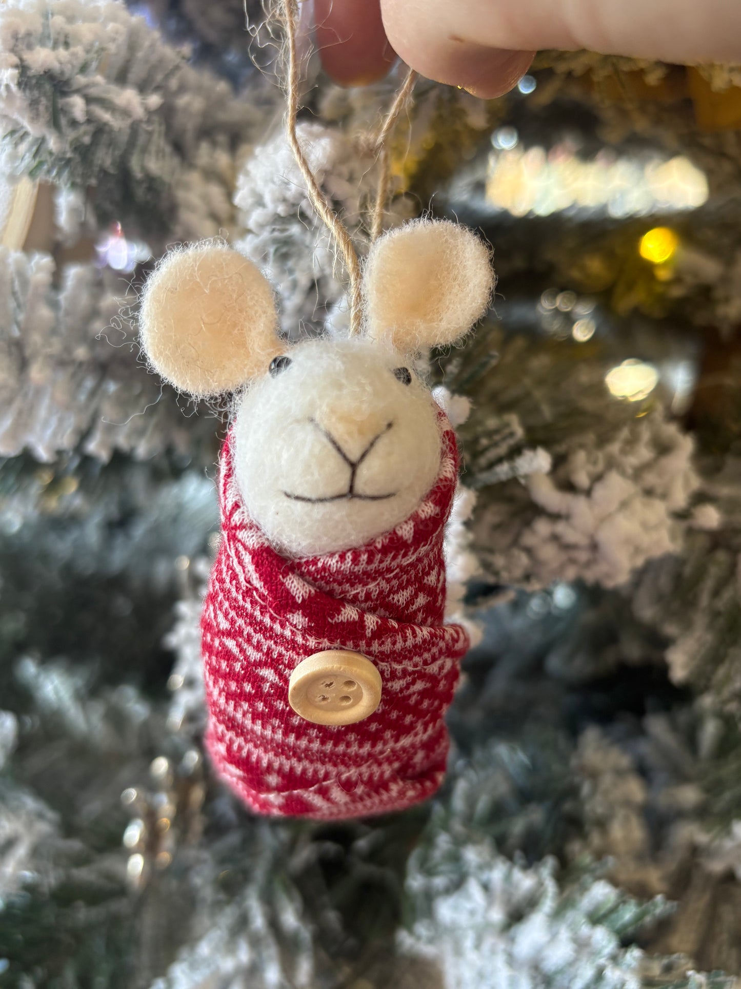 Wool Mouse Ornament