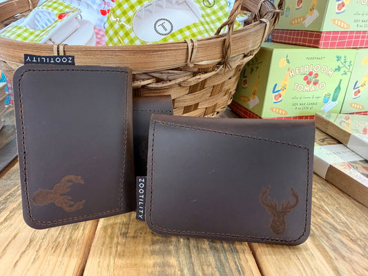 Elk Leather Front Pocket Wallet