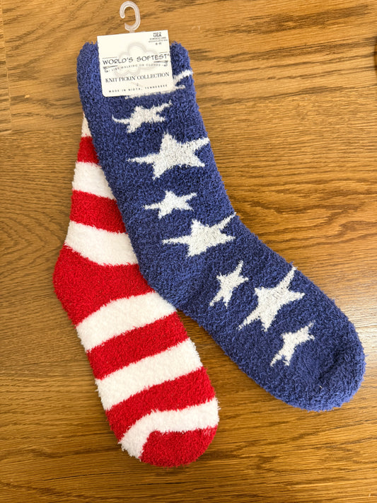 Stars & Stripes Cozy Cloud Socks