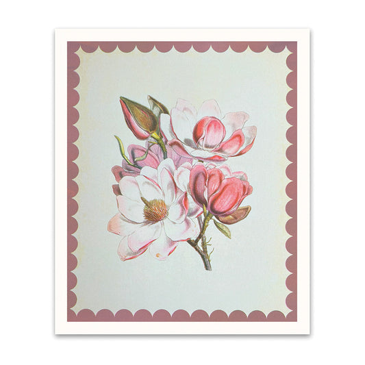Blush Magnolia Garden Print