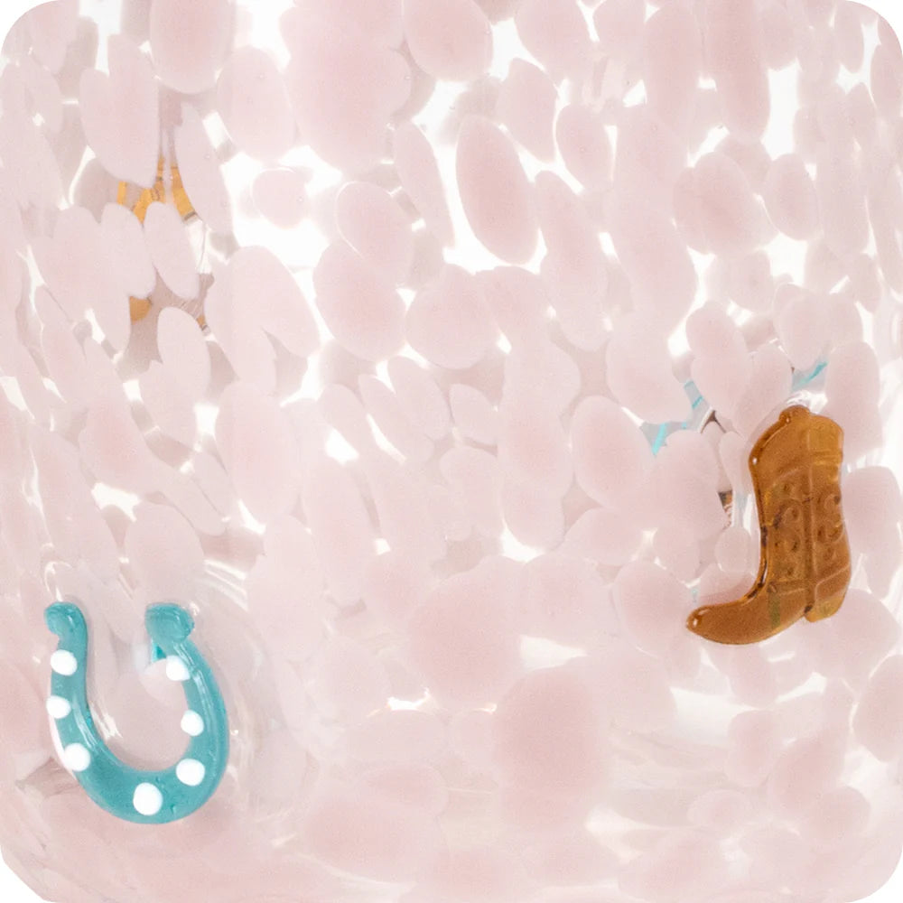 Giddy Up Charm Glass