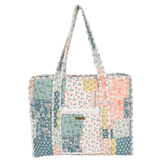 Patchwork Quilted Tote Bag