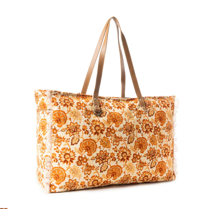 Yellow & Red Weekender Bag