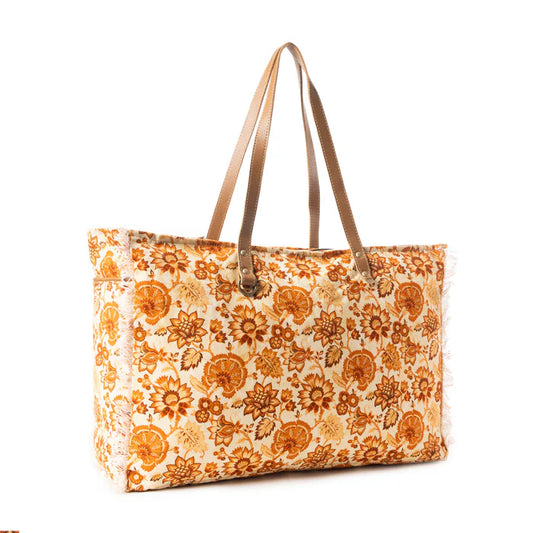 Yellow & Red Weekender Bag